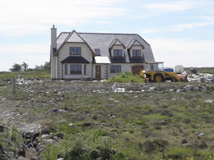 John Donald and Grace Macleod's new house near completion