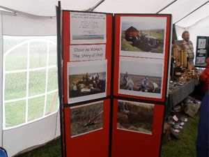 Picture board which formed part of the Comann Eachdraidh’s multimedia display which showed visitors the processes involved in harvesting peat for fuel in the community.